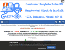 Tablet Screenshot of gasztrokerkft.hu